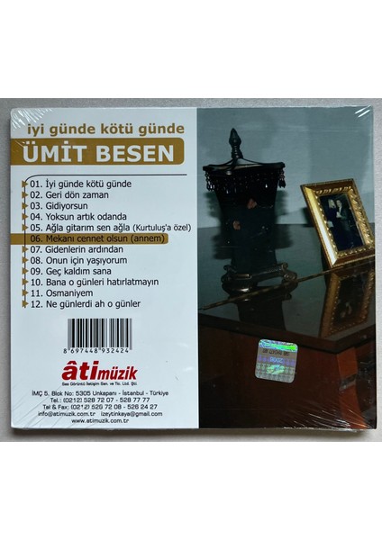 Ümit Besen Iyi Günde Kötü Günde CD (Jelatininde Sıfır Orjinal Dönem Baskı) fiyatları