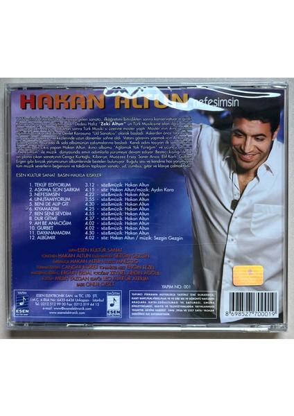 Hakan Altun Nefesimsin CD (Jelatininde Sıfır Orjinal Dönem Baskı)