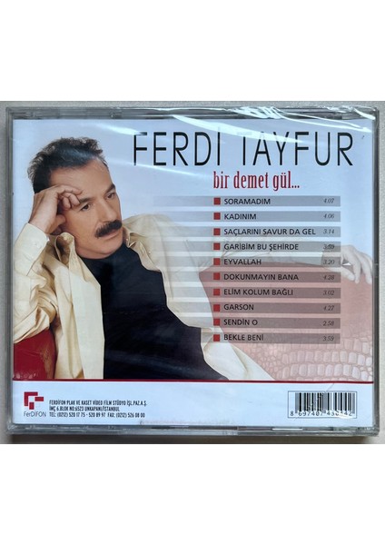 Ferdi Tayfur Bir Demet Gül CD (Jelatininde Sıfır Orjinal Dönem Baskı)