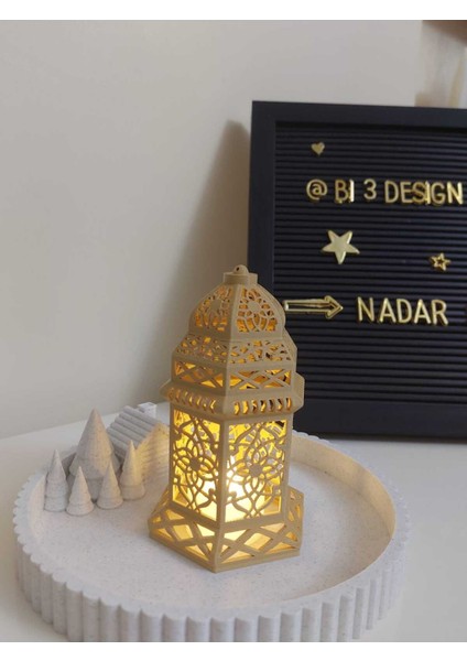 Ramazan Feneri / Dekoratif Kandil Feneri / Islami Dekor / Tealight Hediyeli fiyatları