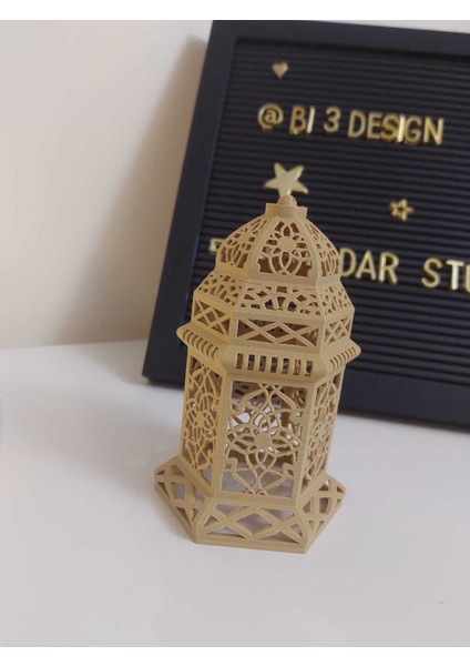 Ramazan Feneri / Dekoratif Kandil Feneri / Islami Dekor / Tealight Hediyeli fırsatları