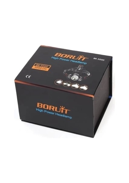 T6 Kafa Feneri 5000 Lumens 3xcree Xm-T6+2r5 Lamba LED Kamp Lambası