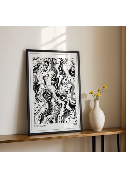 Japon Zen Estetiğinde Siyah Beyaz Denge Temalı Ahşap Duvar Tablosu fiyatları