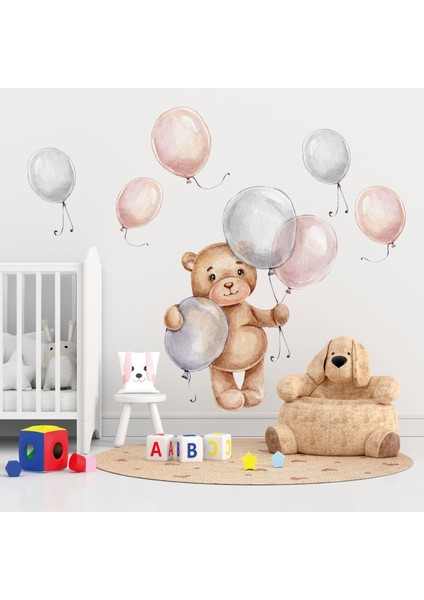 Ayı Pepe Duvar Stickerı & Duvar Kağıdı Ev ve Çocuk Odası Dekorasyonu