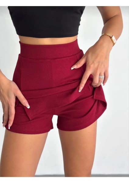 Kadın Jakarlı Şort Etek fırsatları