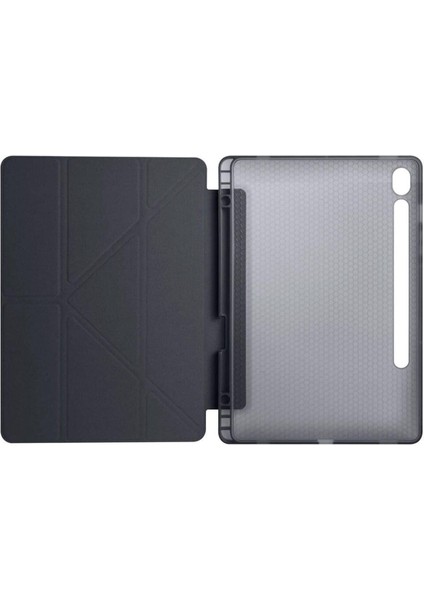 Galaxy Tab S10 Fe 10,9 Uyumlu Kılıf Katlanabilir Kalem Bölmeli Standlı Kapak