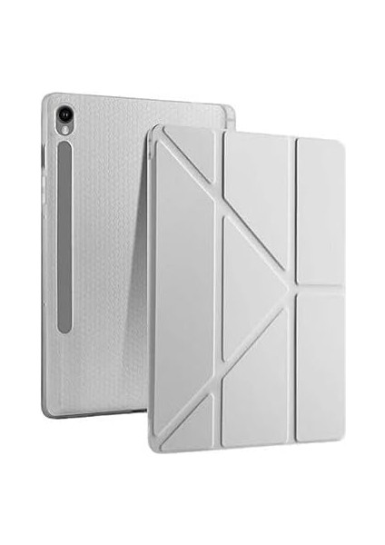 Galaxy Tab S10 Fe 10,9 Uyumlu Kılıf Katlanabilir Kalem Bölmeli Standlı Kapak