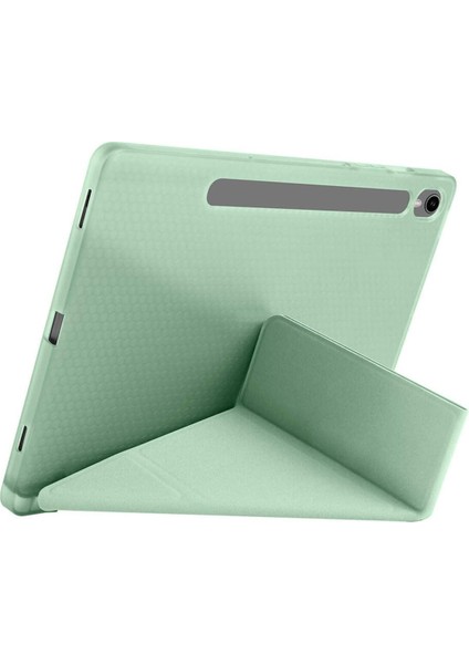 Galaxy Tab S10 Fe 10,9 Uyumlu Kılıf Katlanabilir Kalem Bölmeli Standlı Kapak