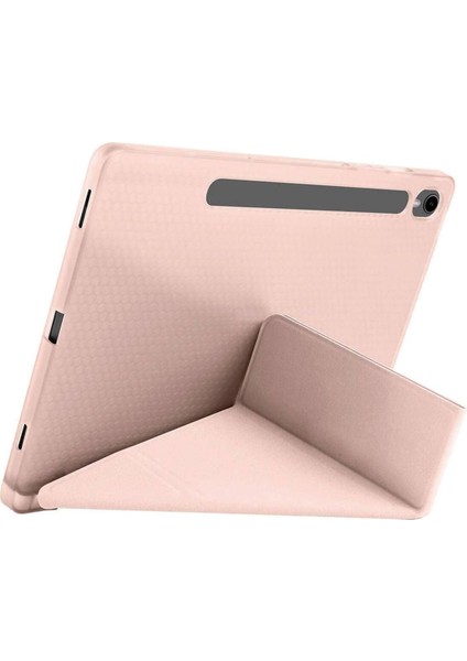 Galaxy Tab S10 Fe 10,9 Uyumlu Kılıf Katlanabilir Kalem Bölmeli Standlı Kapak