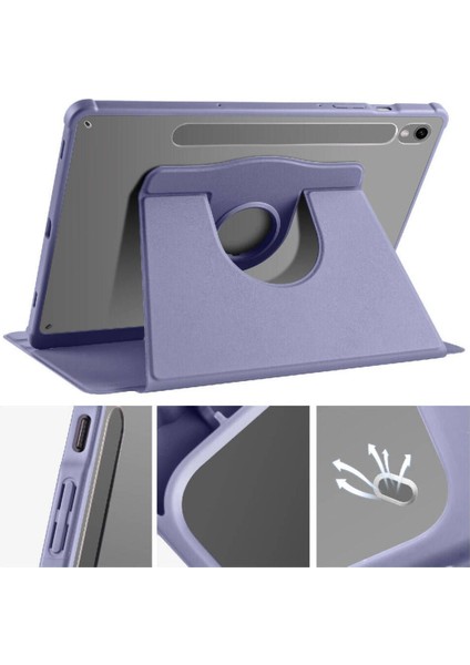 Galaxy Tab S10 Fe 10,9 Inç Uyumlu Kılıf Kalem Bölmeli 360 Dönebilen Standlı Kapak fiyatları