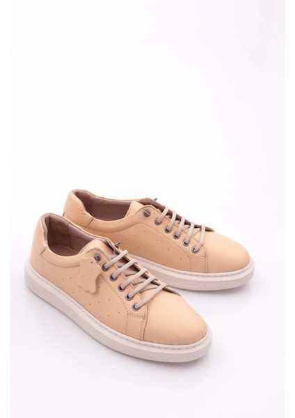 P64 Kadin Bağcikli Düz Taban Sneaker Ayakkabi
