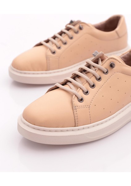 P64 Kadin Bağcikli Düz Taban Sneaker Ayakkabi
