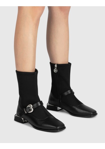 Astilbe Streç Kadın Siyah Bot fiyatları