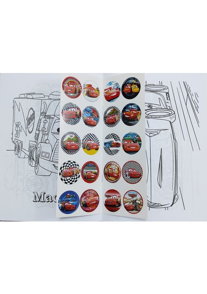4 Adet Stickerli Boyama Kitabı (Roblox'/örümcek Ad./minecraft'/arabalar Figürlü)