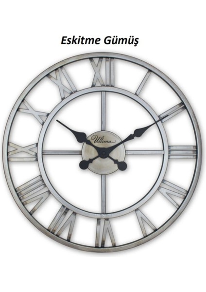 Ferforje Iskelet Duvar Saati
