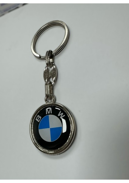 Bmw Yazılı Metal Damla Anahtarlık Çift Yönlü (1 Adet)