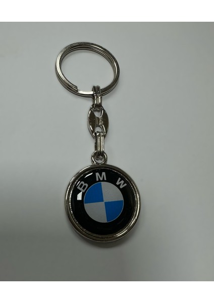 Bmw Yazılı Metal Damla Anahtarlık Çift Yönlü (1 Adet)