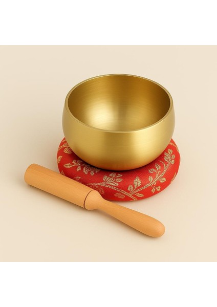 Tibet Çanağı - Singing Bowl - Pirinç Tibet Çanağı 9,5 cm