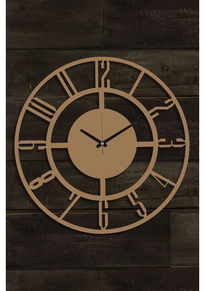 Duvar Saati 50CM Sessiz Mekanizma Gold Metal Kasa Modern Tasarım - Bunnela Gold/eskitme 50 Mds-50 fiyatları