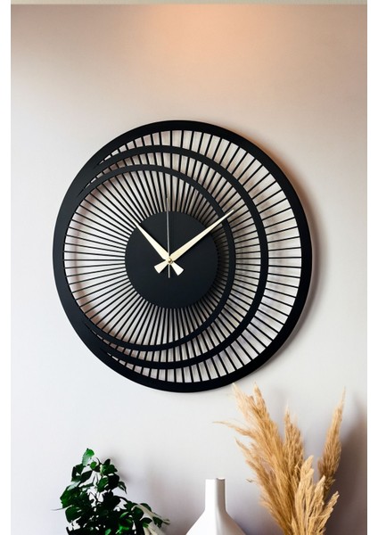 Dekoratif Yeni Modern Zosma Ahşap Duvar Saati 48CM