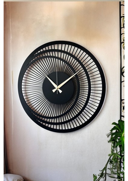 Dekoratif Yeni Modern Zosma Ahşap Duvar Saati 48CM modelleri