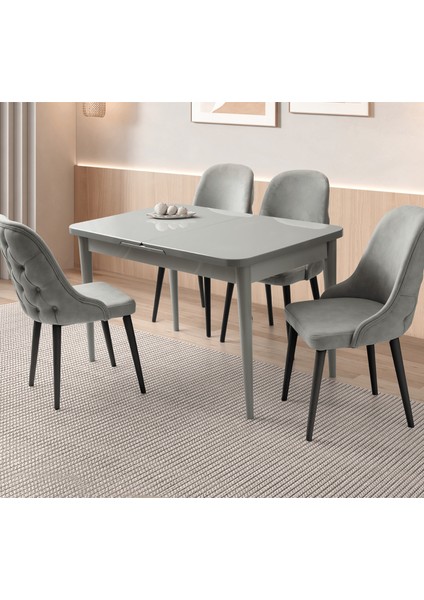 Açılır Yemek Masası Efsun 130 x 80/160 x 80 High Gloss (Sadece Masa)