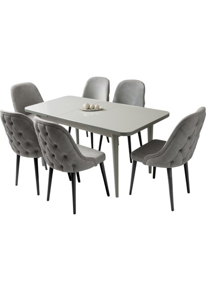 Açılır Yemek Masası Efsun 130 x 80/160 x 80 High Gloss (Sadece Masa)