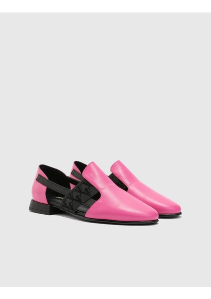 Hina Deri Kadın Pembe Loafer Ayakkabı