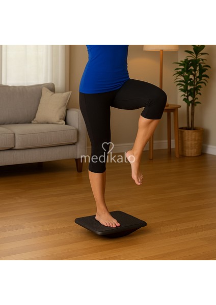 ® Rocker Board – Tek Eksenli Denge Tahtası | Denge Ve Rehabilitasyon Egzersizleri Için