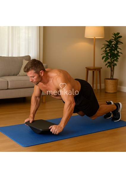 ® Rocker Board – Tek Eksenli Denge Tahtası | Denge Ve Rehabilitasyon Egzersizleri Için