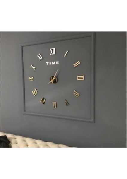 Roma Rakamlı 3D Duvar Saati En Büyük Boy