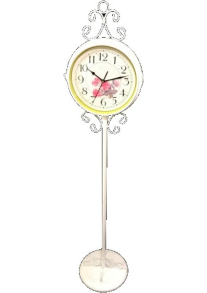 Ayaklı Metal Ferforje Rakamlı Salon Saati Duvar Saati 125 cm fiyatları