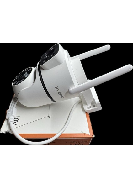 AV-S301 Kablosuz akıllı kamera wifi 360 Derece Ptz 256 Gbsd Kart4 Mp Fullhd