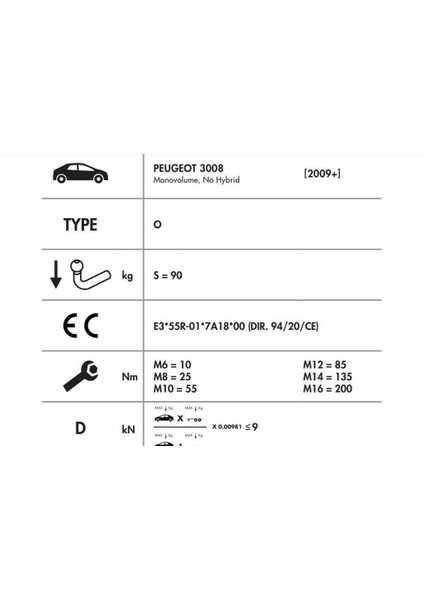 Peugeot 3008 Dikey Söktak modelleri