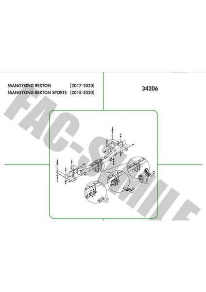 Dikey Söktak Ssangyong Rexton - Rexton Sport