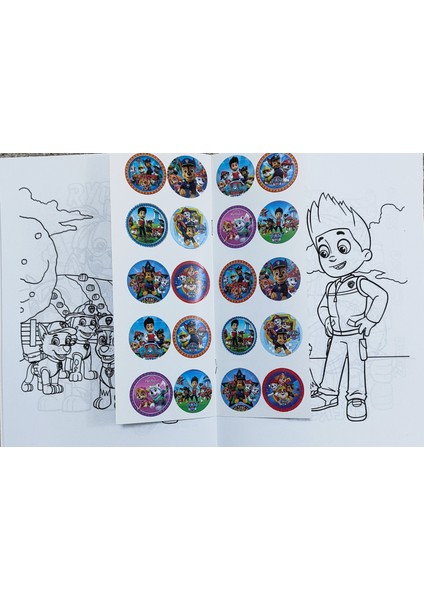 4 Adet Stickerli Boyama Kitabı (Roblox'/örümcek Ad./paw Patrol/futbol' Figürlü)