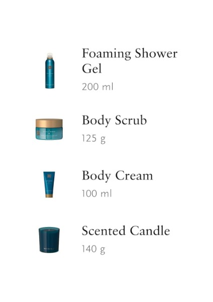 The Ritual Of Hammam Hediye Seti M, Foaming Shower Gel, Vücut Kremi, Vücut Scrub'ı ve Parfümlü Mum modelleri