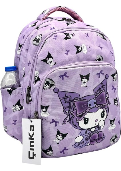 Ortopedik Sırt Destekli Lila Renk Folyo Beslenmelikli ve Kalemlikli Sırt Ilkokul Çantası / 555 fırsatları