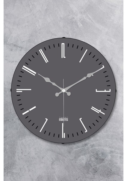 36 cm Dekoratif Gerçek Cam Bombe Sessiz Mekanizma Duvar Saati