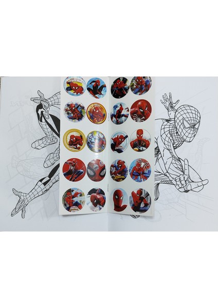 4 Adet Stickerli Boyama Kitabı (Roblox'/örümcek Ad./pijamask'/futbol Figürlü)