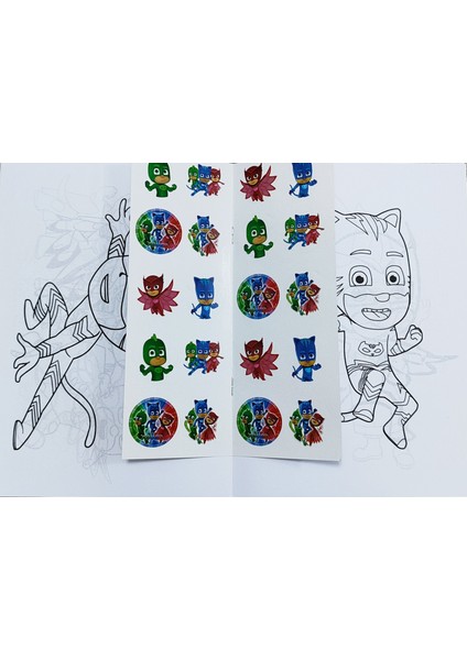 4 Adet Stickerli Boyama Kitabı (Roblox'/örümcek Ad./pijamask'/futbol Figürlü)