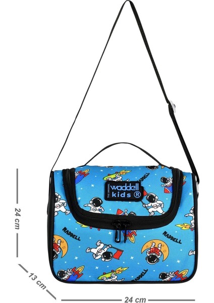 Desenli Astronot Lisanslı Kombin Anaokul Sırt Çantası ve Termal Beslenme Çantası fiyatları