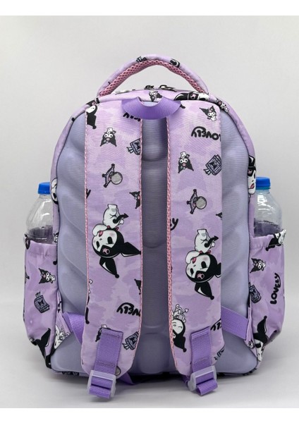 Karakter Desenli Kalemlik Beslenme Kız Çocuğu Ilkokul Çantası Takım Ilk Okul Çantası Lila indirimleri
