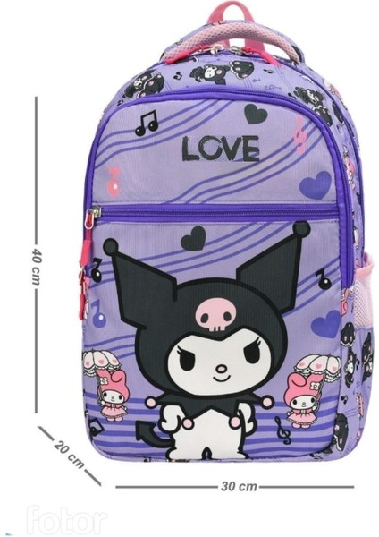 Yeni Sezon Love Kuro Desenli Kız Çocuk 2li Ortopedik Okul Çantasıseti(Okul Çantası Beslenme Çantası fiyatları