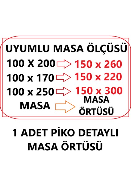 Piko Sarma Detaylı Polyester Keten Dertsiz Simli Masa Örtüsü modelleri