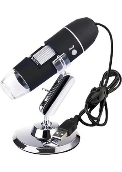 1600X USB Dijital Mikroskop Kamera Endoskop 8led Büyüteç Metal Standı