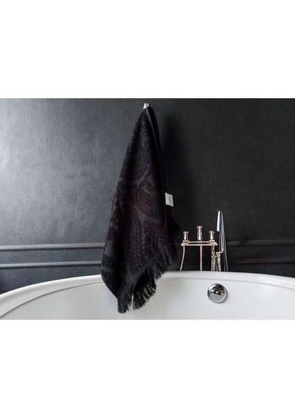 Queens Bath - Banyo Havlusu - 70x140 cm - Siyah