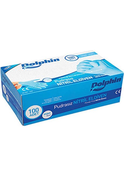 Pudrasız Mavi Nitril Muayene Eldiveni Xl Beden - 100 Adet - Sağlık, Gıda, Güzellik ve Günlük Kullanıma Uygun