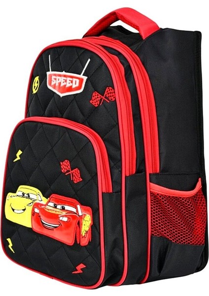 Waddell 3 Bölmeli Ilkokul Çantası ve Beslenme Çantası Arabalar Siyah (2018-3) fırsatları