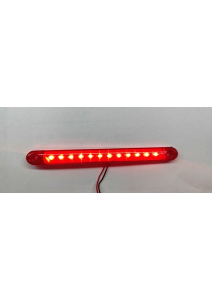 18 cm Kırmızı Parmak LED 12 Ledli 2ADET